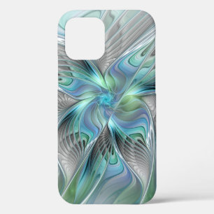 Abstrakte blaue grüne Schmetterling-Fantasy-Frakta Case-Mate iPhone Hülle