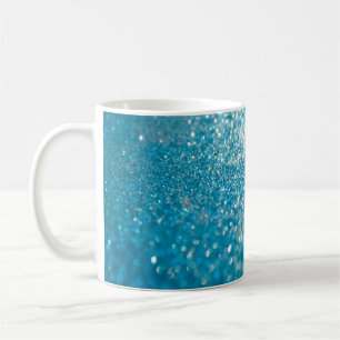 Abstrakte blaue Lichter, künstlerischer Hintergrun Kaffeetasse