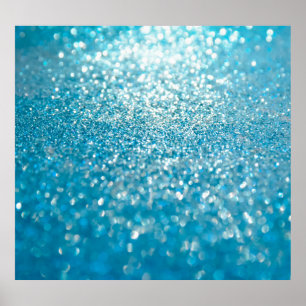 Abstrakte blaue Lichter, künstlerischer Hintergrun Poster