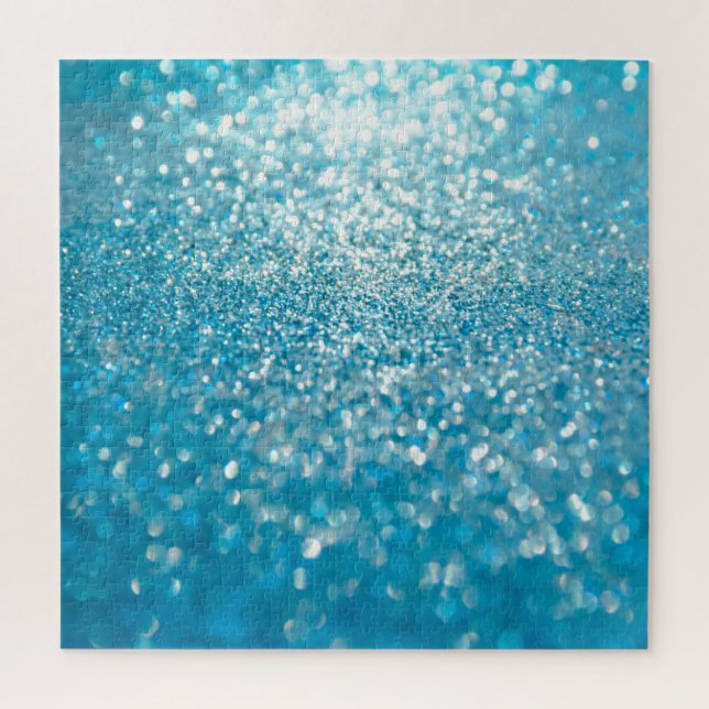 Abstrakte blaue Lichter, künstlerischer Hintergrun Puzzle (Vertikal)