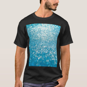 Abstrakte blaue Lichter, künstlerischer Hintergrun T-Shirt