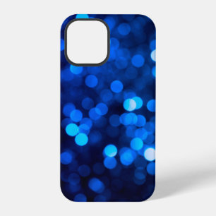 Abstrakte blaue Lichtpunkte iPhone 12 Pro Hülle