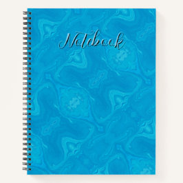 Abstrakte Blaue Marmor-Personalisierte HP-Hülle Notizbuch