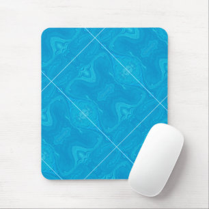 Abstrakte Blaue Marmor-Personalisierung Mousepad