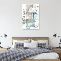 Abstrakte Blaue Rosa Gold Desiderata von Max Ehrm
