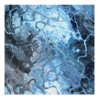 Abstrakte blaue und graue Marmorwurzel - Eisflüssi