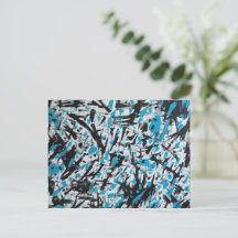 Abstrakte blaue und schwarze Pinselstriche