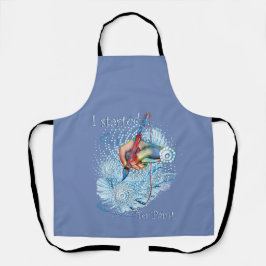 Abstrakte blaue Vibration Schürze