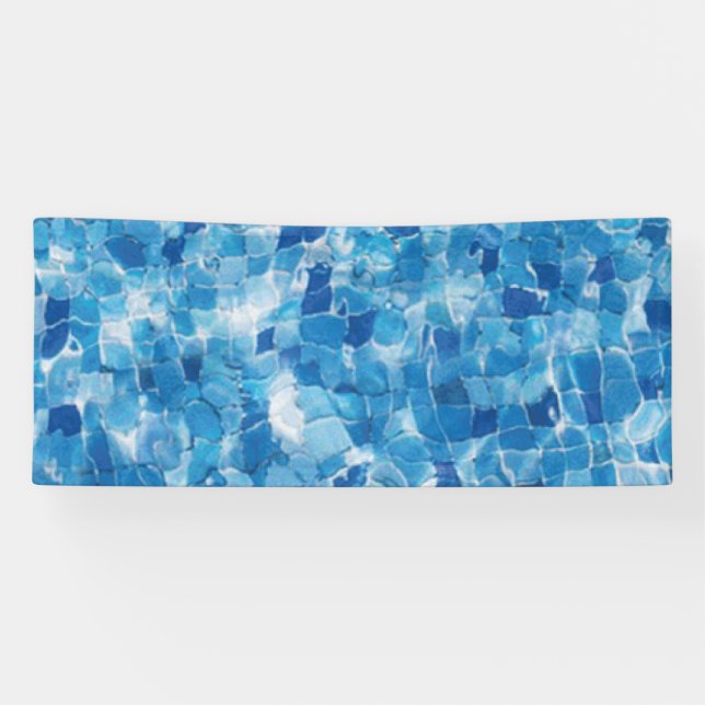 Abstrakte blaue Wasseroberfläche Banner (Horizontal)