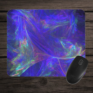 Abstrakte blaufarbige Mistkerzen Mousepad