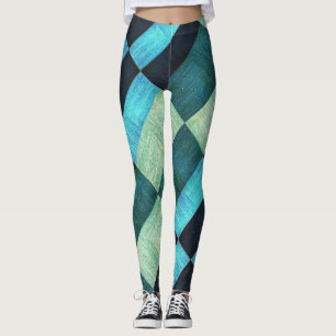 Abstrakte Blautöne Leggings