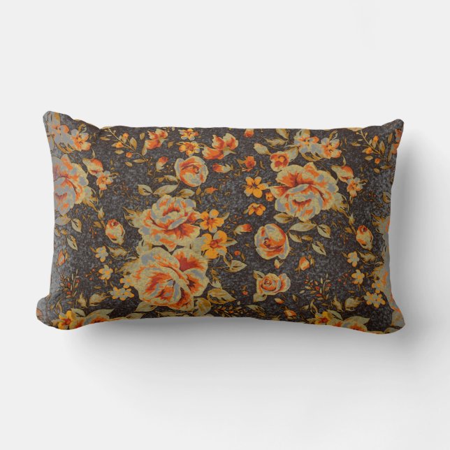 Abstrakte Bleistiftstruktur Lendenkissen (Vorderseite)