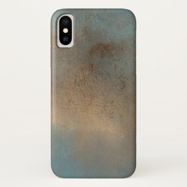 Abstrakte Blues Brown Art Case-Mate iPhone Hülle (Rückseite)