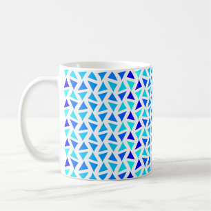 Abstrakte Blues Kaffeetasse
