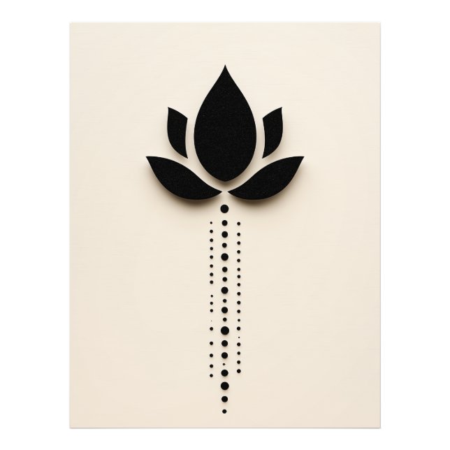 Abstrakte Blume Art Fotodruck (Vorne)