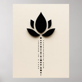 Abstrakte Blume Art Poster