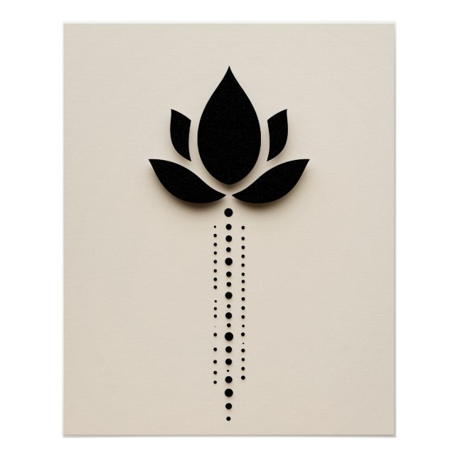 Abstrakte Blume Art Poster (Vorderseite)