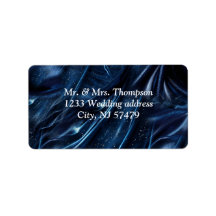 Abstrakte Blume aus Simmery Blue Silk