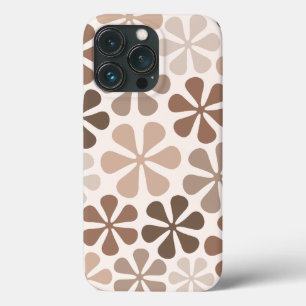 Abstrakte Blume (B) Braune Taupe Case-Mate iPhone Hülle