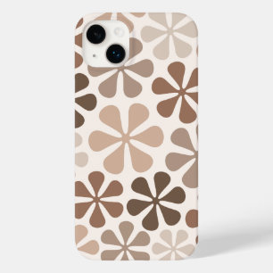 Abstrakte Blume (B) Braune Taupe Case-Mate iPhone 14 Plus Hülle