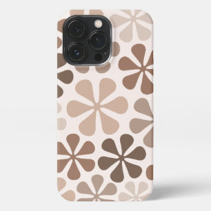 Abstrakte Blume (B) Braune Taupe iPhone 13 Pro Hülle