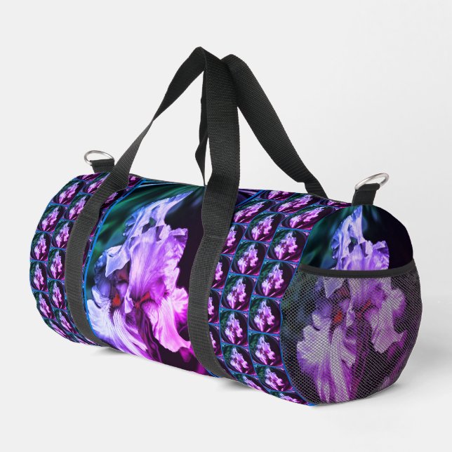 Abstrakte Blume Barti Duffle Bag (Rechte Ecke)