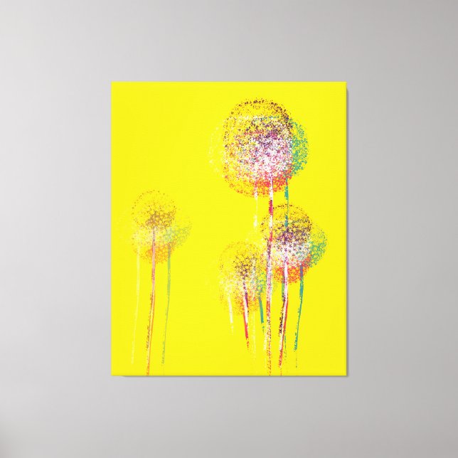 Abstrakte Blume Bäume #2 Leinwanddruck (Vorderseite)