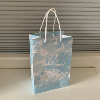 Abstrakte Blume Botanisches Flora Mittlere Geschenktüte