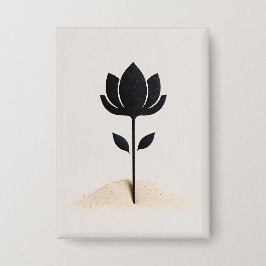 Abstrakte Blume Button