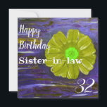 Abstrakte Blume Custom Sister in law Birthday Karte<br><div class="desc">Abstrakte Green Blume Custom Sister in Law Geburtstagskarte... ... ... ... ... ... ... ... ... ... ... Klicken Sie auf 'Personalisieren Sie diese Vorlage - Details',  um nach Name,  Alter und Aktualisierung Gruß,  wenn gewünscht. Name wurde für Mama,  Schwester,  Tochter usw. verwendet</div>