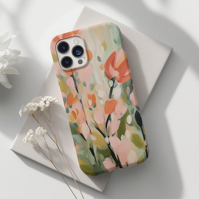 Abstrakte Blume Design florale Kunst Case-Mate iPhone Hülle (Von Creator hochgeladen)