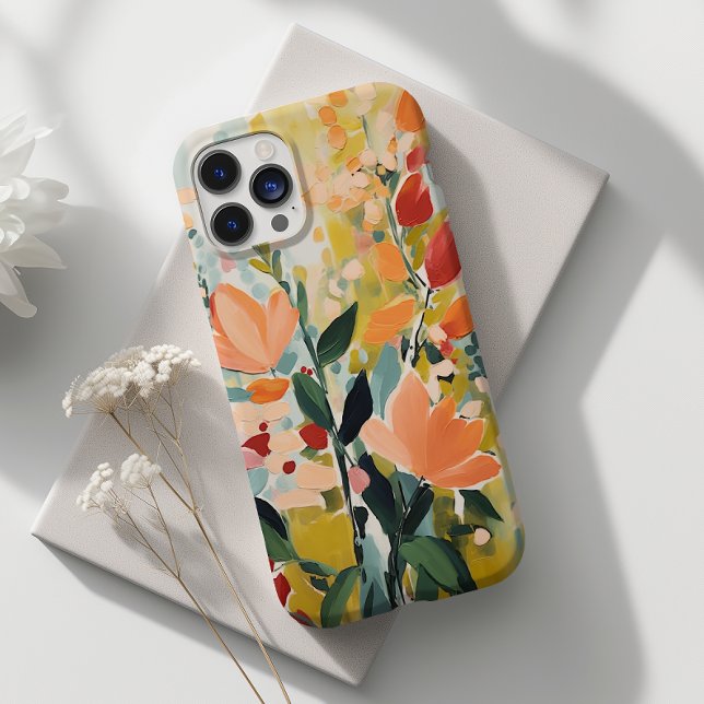Abstrakte Blume Design florale Kunst Case-Mate iPhone Hülle (Von Creator hochgeladen)