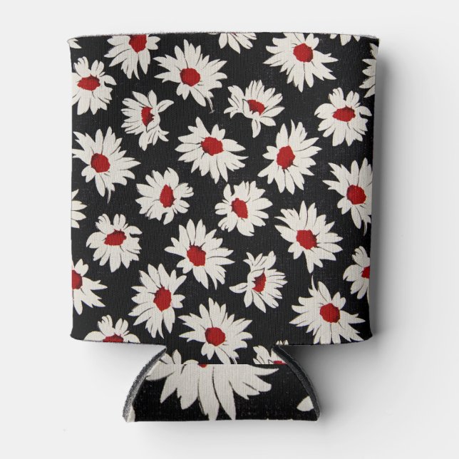 Abstrakte Blume, ein künstlerisches Wasserfarbmust Dosenkühler (Vorderseite)