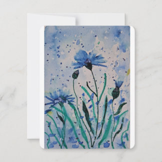 Abstrakte Blume Feiertagskarte