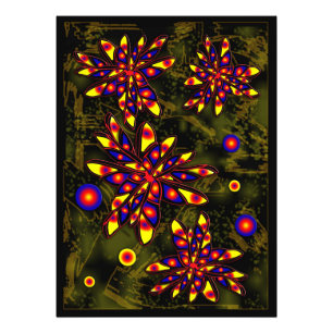 Abstrakte Blume Fotodruck