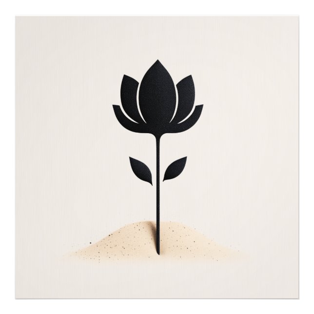 Abstrakte Blume Fotodruck (Vorne)