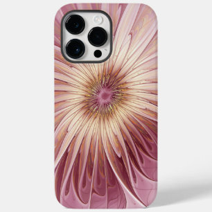 Abstrakte Blume Fraktal Kunst und Schatten Burgund Case-Mate iPhone 14 Pro Max Hülle