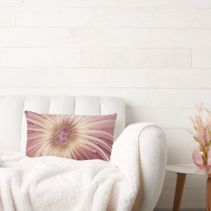 Abstrakte Blume Fraktal Kunst und Schatten Burgund Lendenkissen