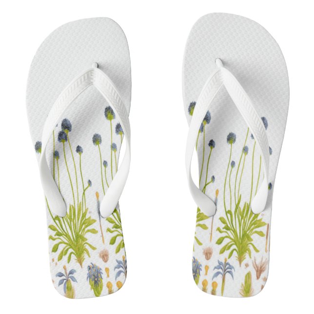 Abstrakte Blume Frauen Flip Flops (Fußbett)