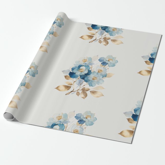 Abstrakte Blume Geschenkpapier (Ungerollt)