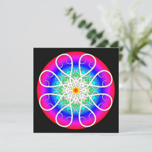 Abstrakte Blume Karte
