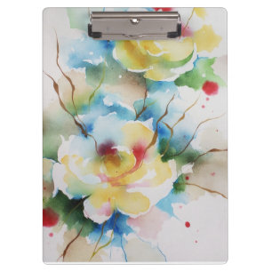 Abstrakte Blume Klemmbrett