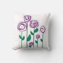 Abstrakte Blume Kopfkissen