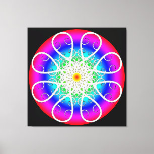 Abstrakte Blume - Leinwand