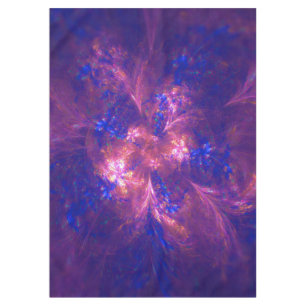 Abstrakte Blume Lila und blaue Muster Mix Tischdecke