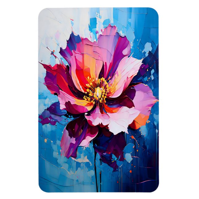Abstrakte Blume Magnet (Vertikal)