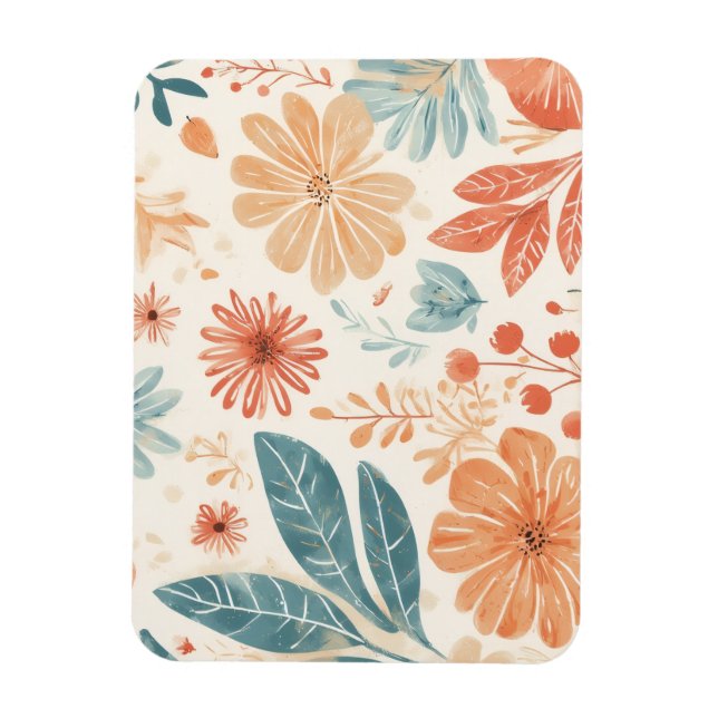 Abstrakte Blume Magnet (Vertikal)