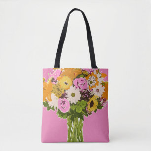 Abstrakte Blume Malerei Blume Bouquet in Vase