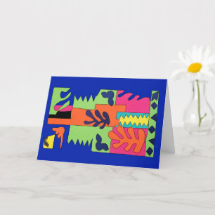 Abstrakte Blume, Matisse Style Karte