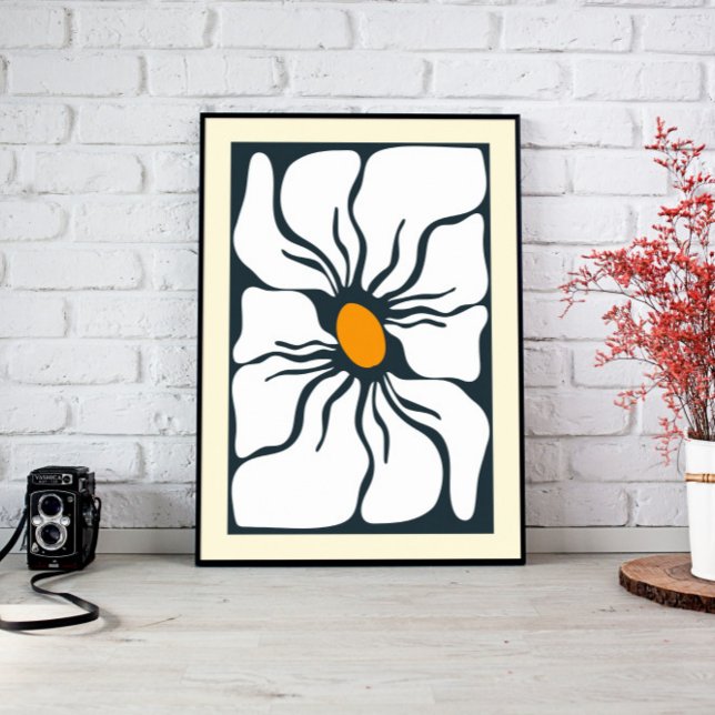 Abstrakte Blume Mauer Leinwand (living room décor, above bed wall art, modern home décor, nursery wall art, large wall décor, canvas)